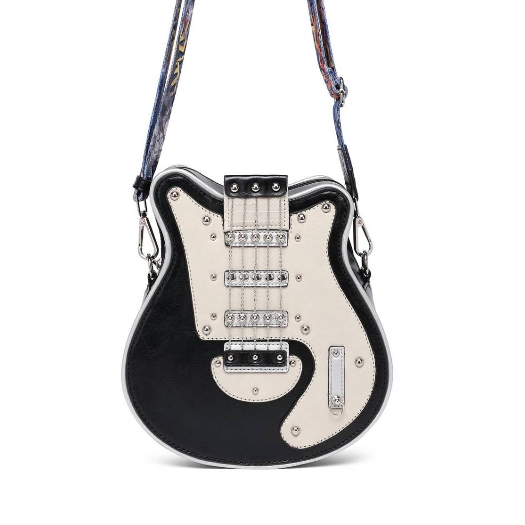 Rock Star Guitar Handbag – Unique Guitar Shaped Crossbody Bag
