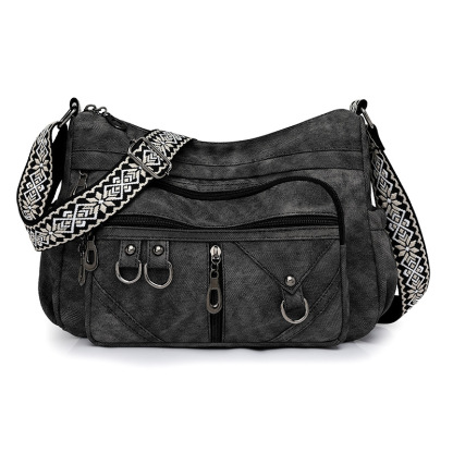 Women’s Vintage Crossbody Bag – Multi-Pocket Casual Everyday Purse