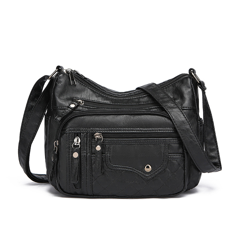 Women’s Large Capacity Soft Shoulder Bag – Lightweight Crossbody Purse