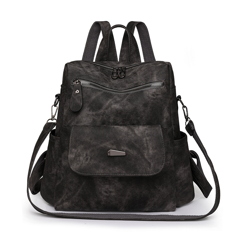 2026 Vintage Leather Convertible Backpack Purse – Large Capacity Anti-Theft Travel Handbag