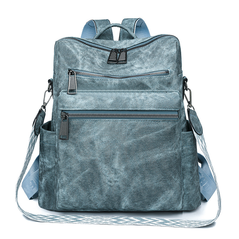 2026 Trendy Multi-Zip Backpack Purse – Cute Large Capacity Bag for School, Travel & Everyday Use