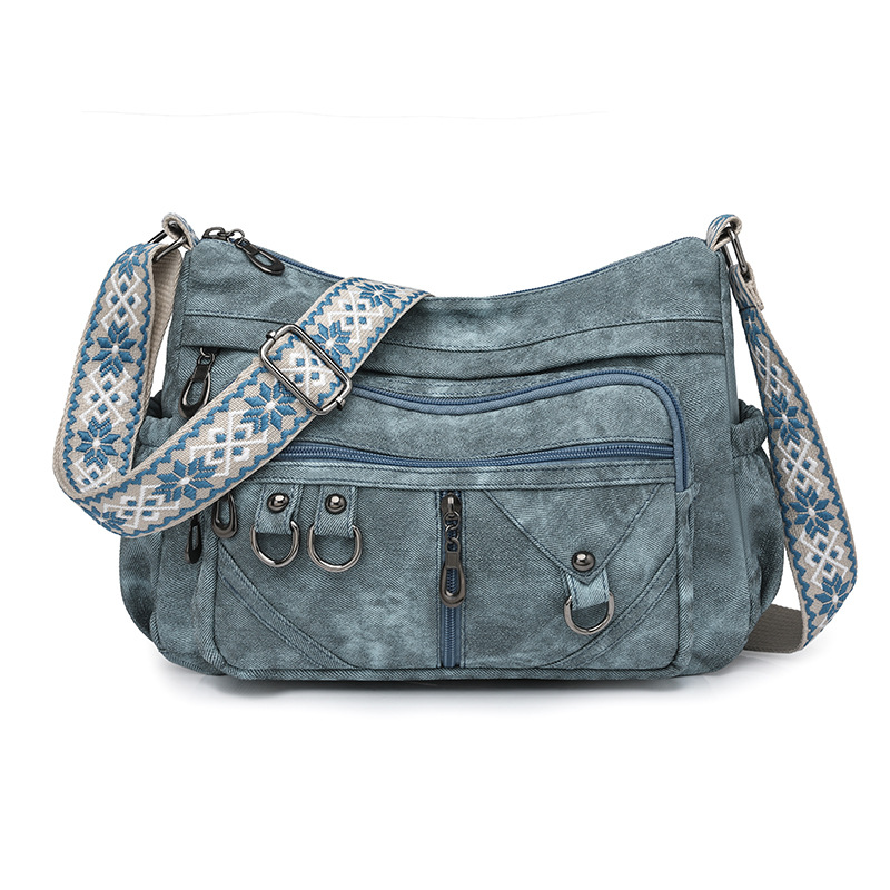 Women’s Vintage Crossbody Bag – Multi-Pocket Casual Everyday Purse