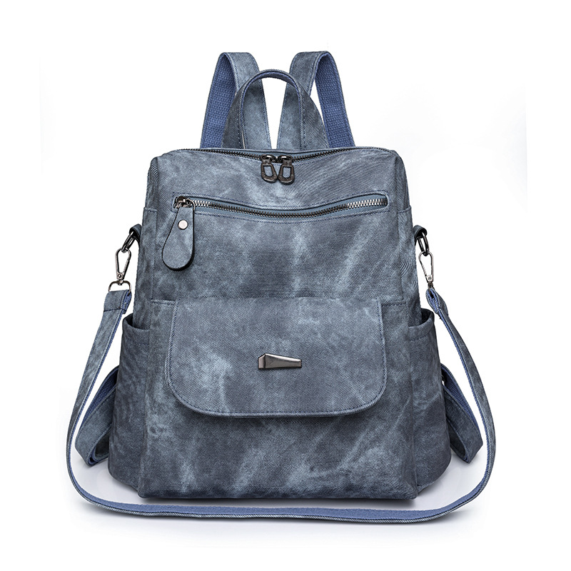 2026 Vintage Leather Convertible Backpack Purse – Large Capacity Anti-Theft Travel Handbag