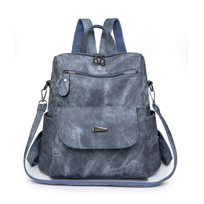 2026 Vintage Leather Convertible Backpack Purse – Large Capacity Anti-Theft Travel Handbag