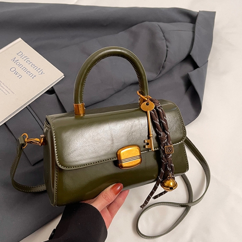 Women’s Vintage Mini Handbag – Elegant Burgundy Top Handle Crossbody Purse