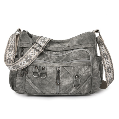 Women’s Vintage Crossbody Bag – Multi-Pocket Casual Everyday Purse