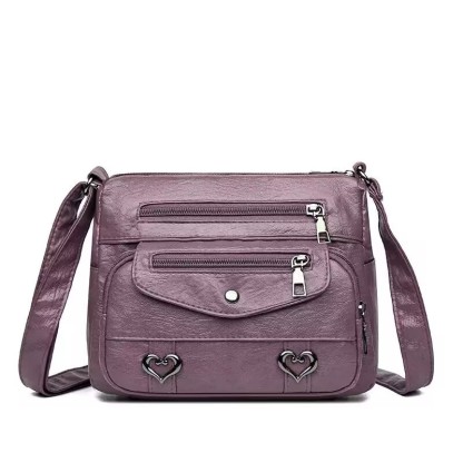 Women’s Soft Leather Crossbody Purse – Lightweight Everyday Handbag