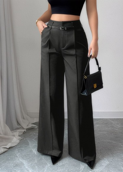 Women’s High-Waisted Wide-Leg Dress Pants – Elegant Flowy Work Trousers- ✈️Buy 2 Free Shipping✈️