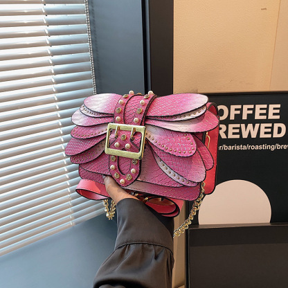 Women's Layered Petal Crossbody Bag