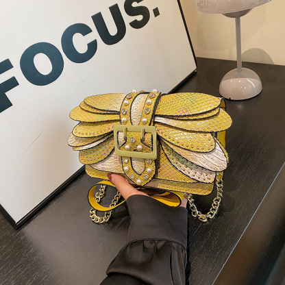 Women's Layered Petal Crossbody Bag