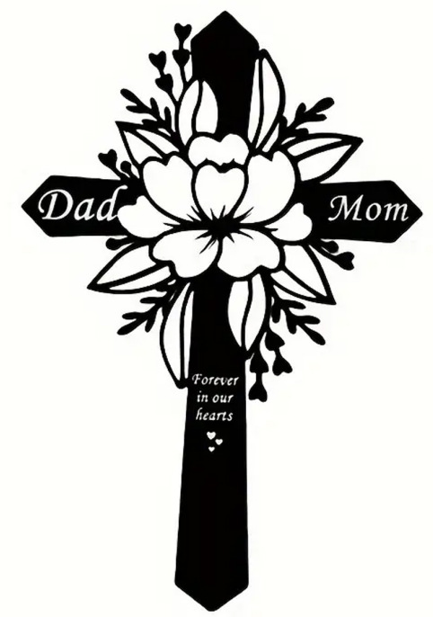 In Loving Memory Pet Garden Plaque – Custom Floral Memorial Sign