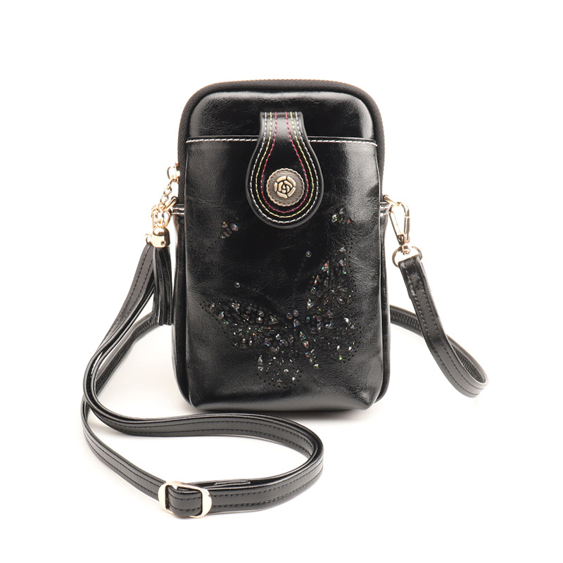 Women's Mini Crossbody Phone Bag – Lightweight Purse with Butterfly Charm & Tassel