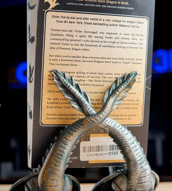 💥LAST DAY 50% OFF- 🔥Twin Flame Dragon Book Display|💪Holds Up to 64mm Thick Book