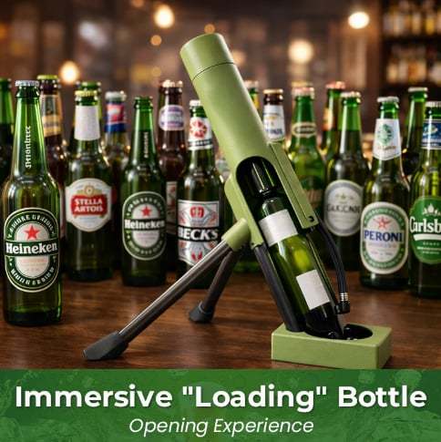 Beer Bottle Mortar Bottle Opener