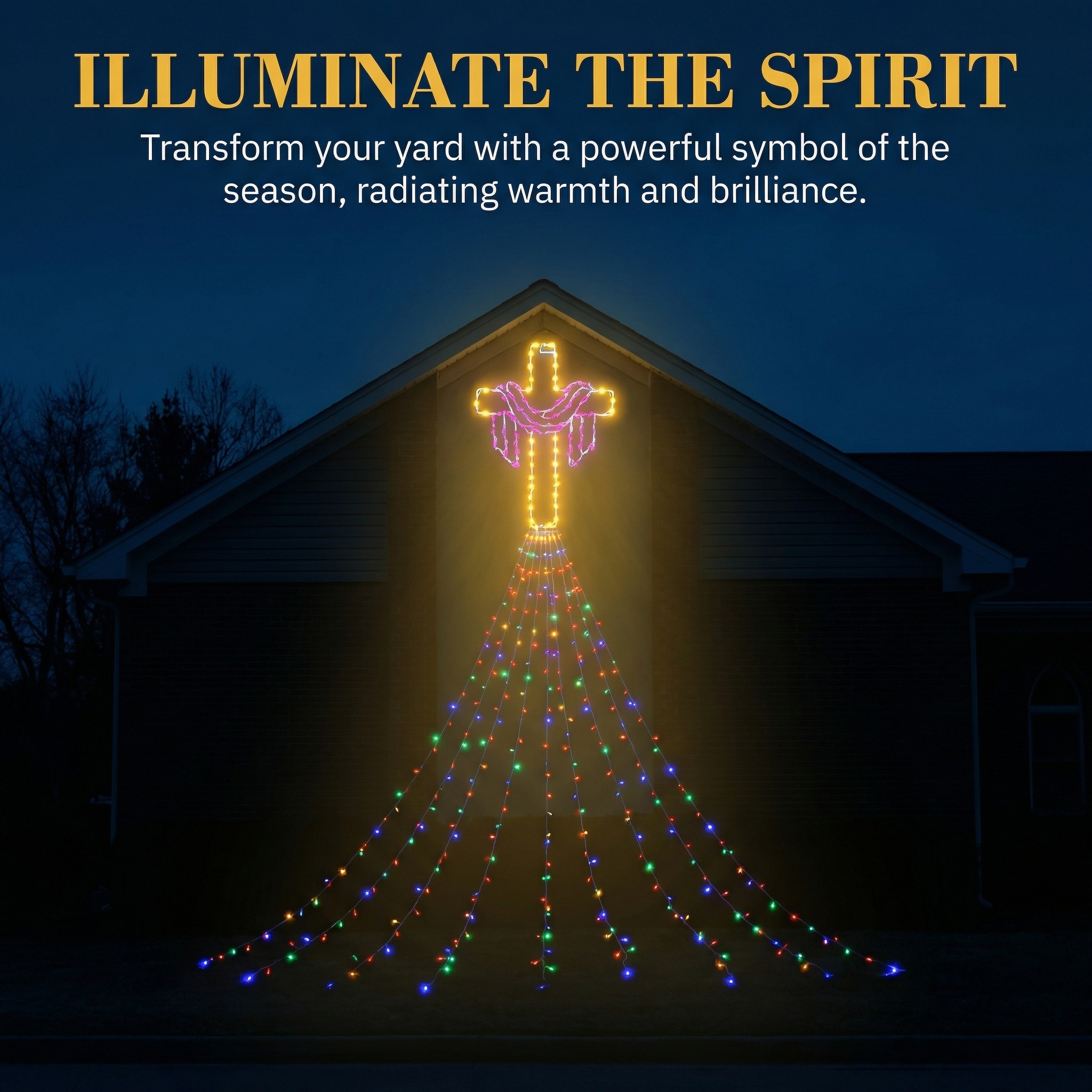 12 FT Easter Waterfall String Lights