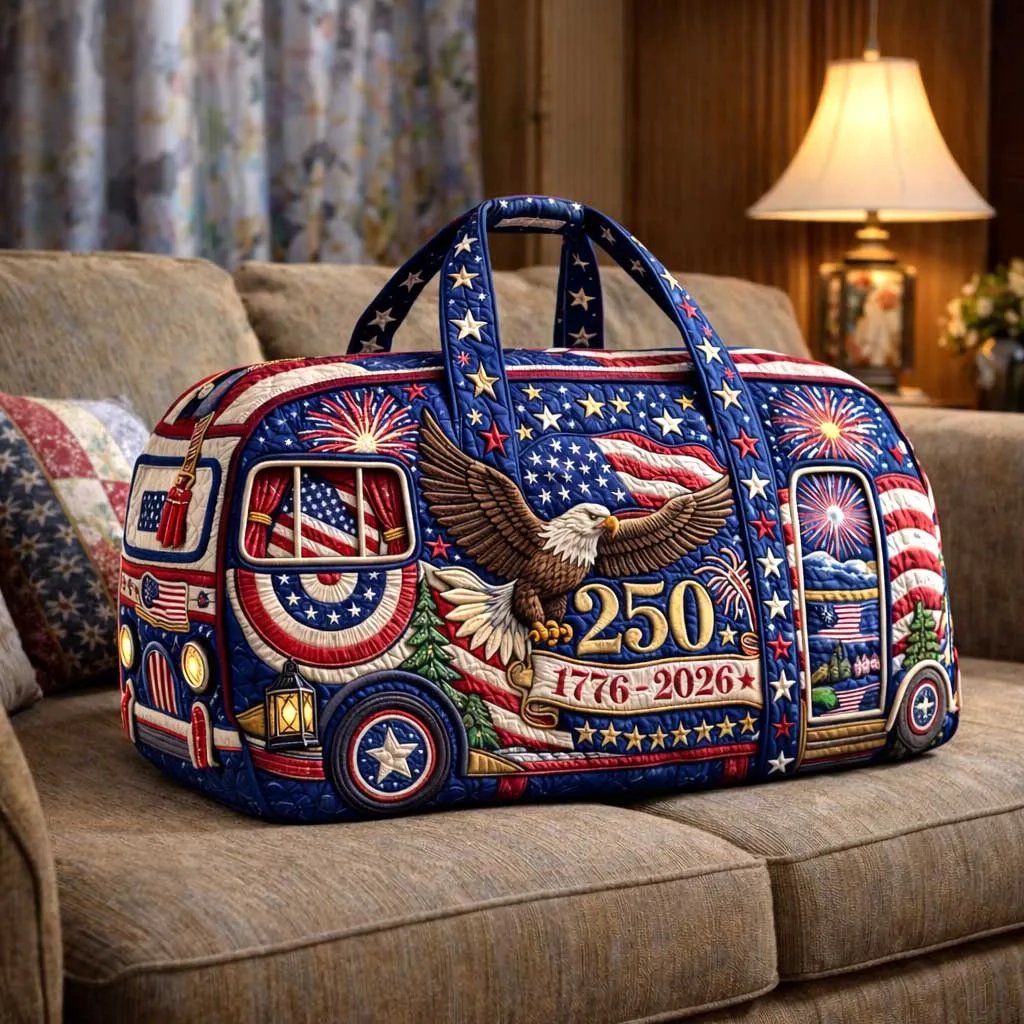 🔥LAST DAY 50% OFF - 🇺🇸✨🇺🇸 American 250th Anniversary Quilted Travel Duffle Bag
