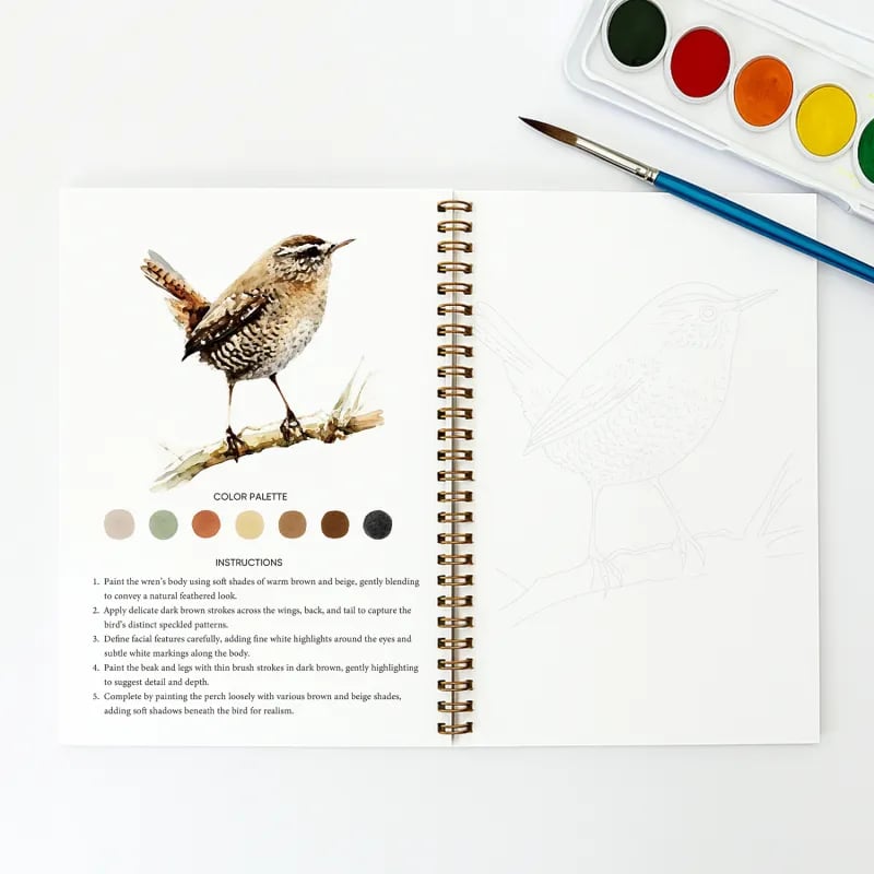 🔥LAST DAY SALE 60% OFF 🖼️Beginner-Friendly💕 Watercolor Workbook