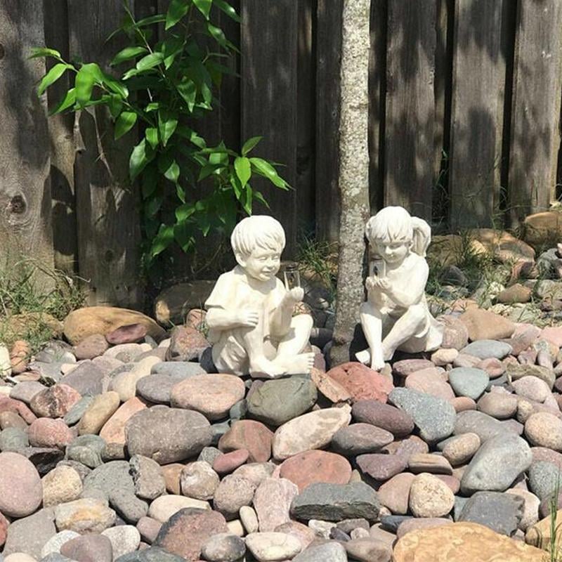 💥LAST DAY SALE 49% OFF - Solar Garden Statues -Boy& Girl(BUY 2 FREE SHIPPING)