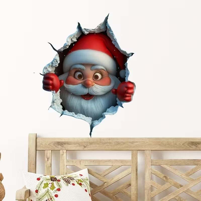 Creative Christmas Santa Wall Stickers