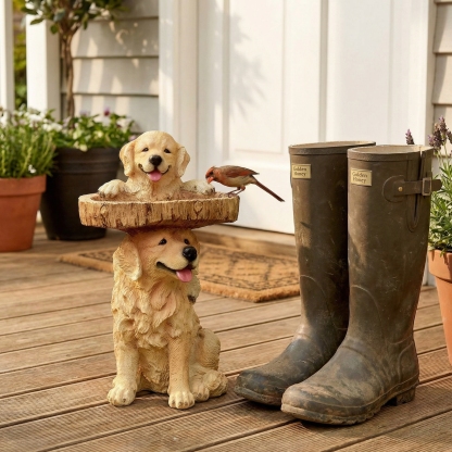 Whimsical Woodland Animal Resin Bird Feeder