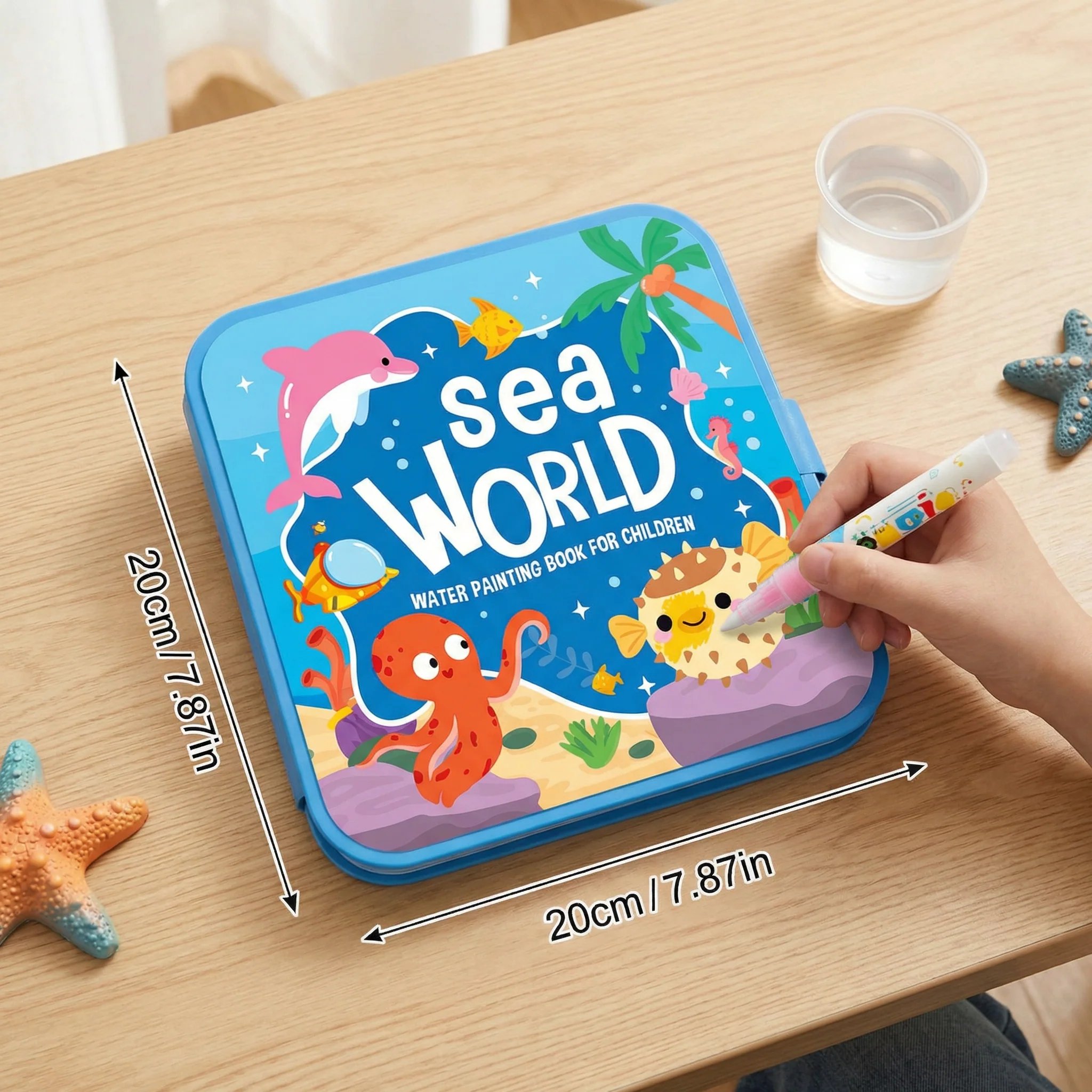 🎨Magic Water Drawing Book – Reusable Mess-Free Colouring Fun
