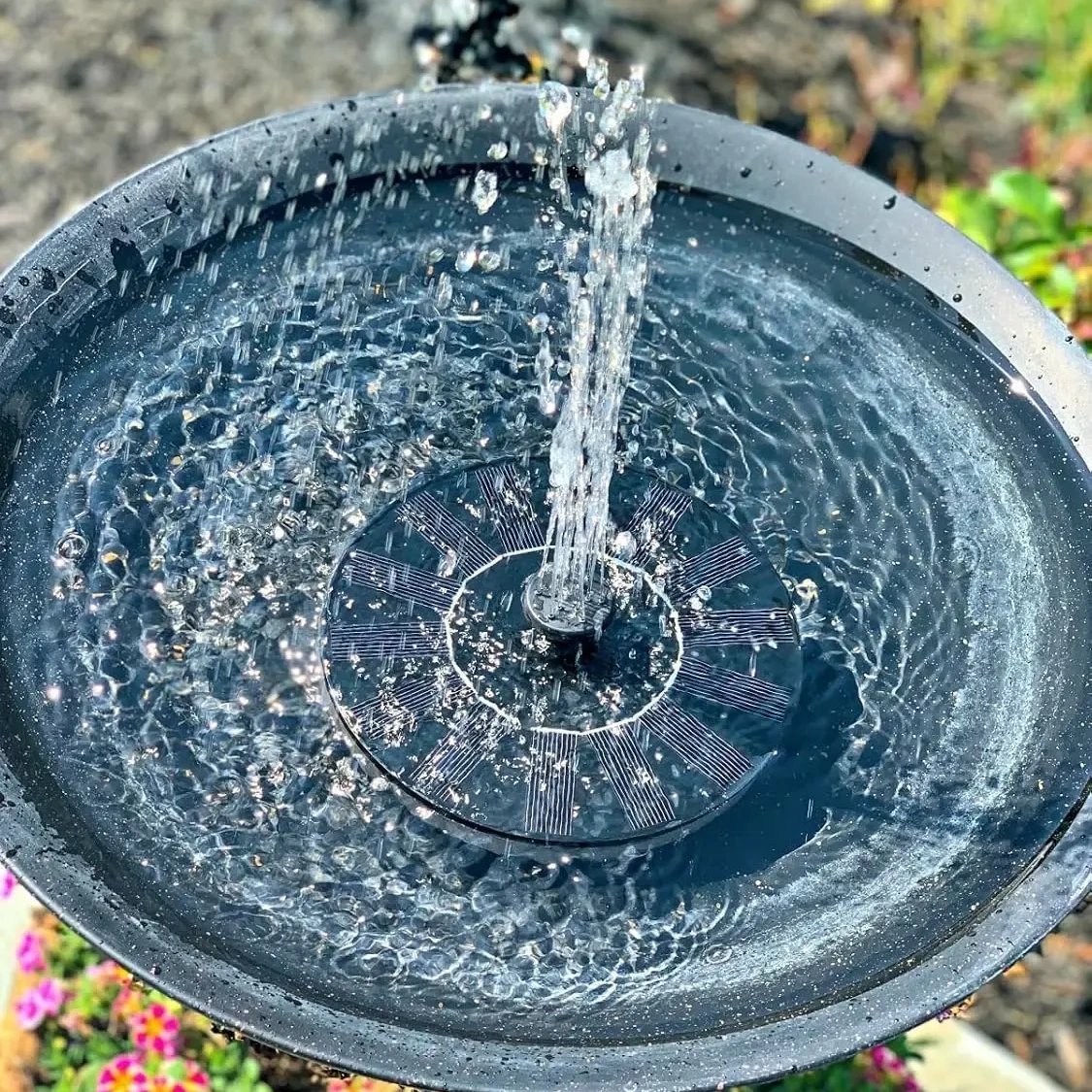 🌞Solar Fountain💧 – Solar Powered Bird Bath Pump, 1.4W Panel, 4 Nozzles