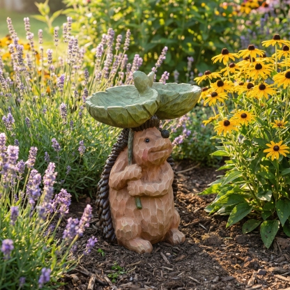 Whimsical Woodland Animal Resin Bird Feeder