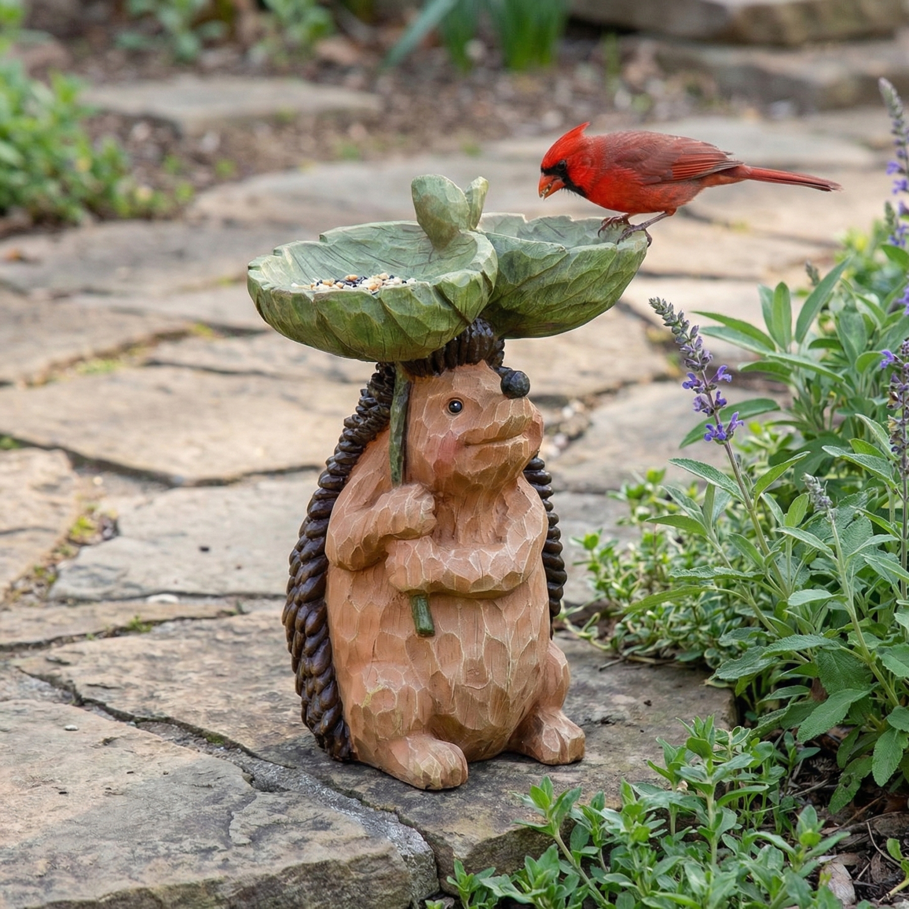 Whimsical Woodland Animal Resin Bird Feeder