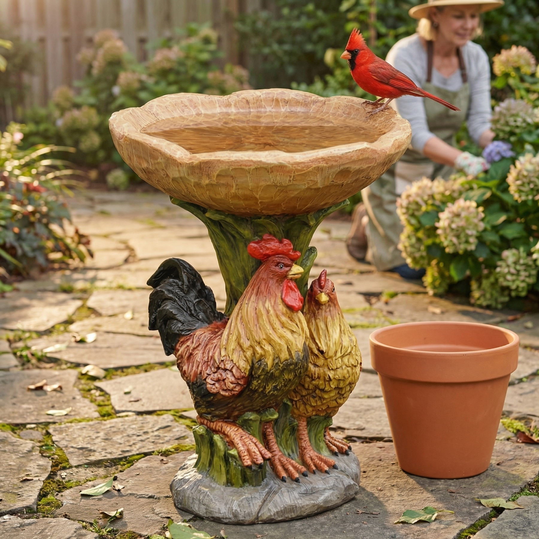 Whimsical Woodland Animal Resin Bird Feeder