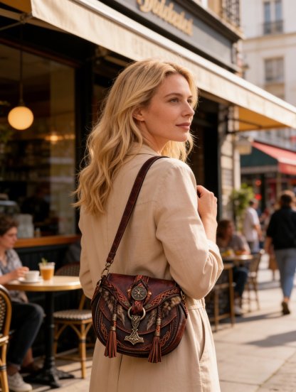 ⚔️ 👜Nathan's Viking Bags - 💕Perfect for men and women who love travel and adventure (✨Crossbody Strap Included)