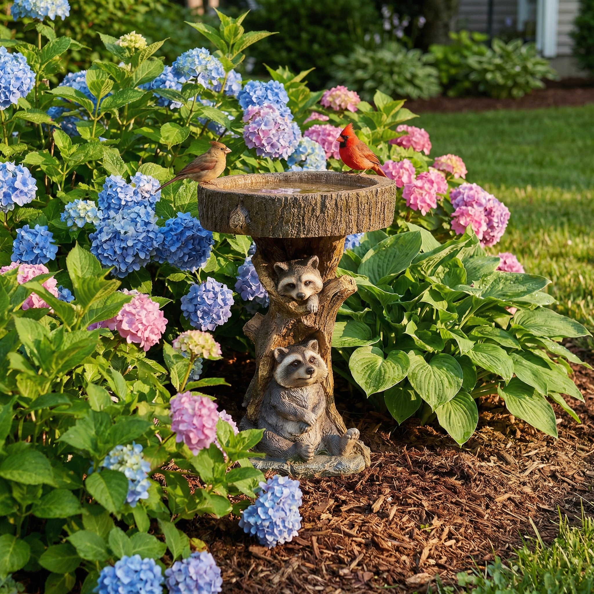 Whimsical Woodland Animal Resin Bird Feeder