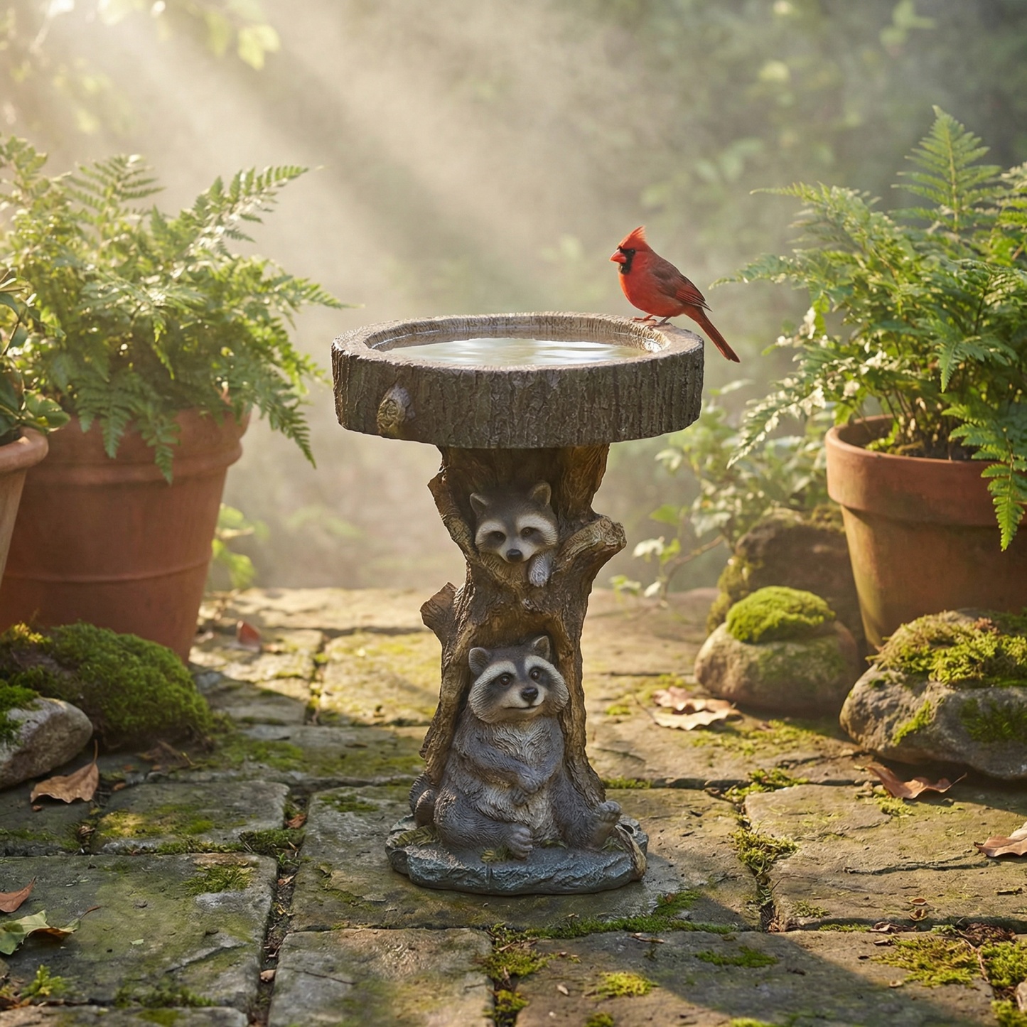 Whimsical Woodland Animal Resin Bird Feeder