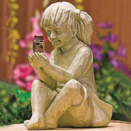 💥LAST DAY SALE 49% OFF - Solar Garden Statues -Boy& Girl(BUY 2 FREE SHIPPING)