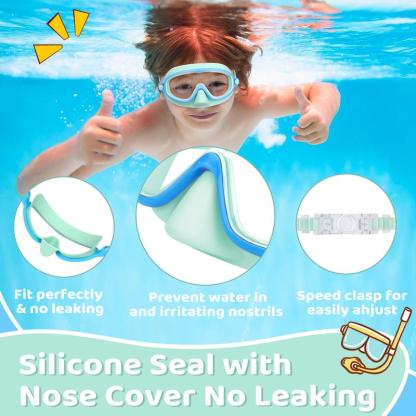 🏊‍♀️Last Day Buy 1 Get 1 Free🏊‍♀️-HD children's large frame waterproof and anti-fog swimming goggles🏊‍♀️