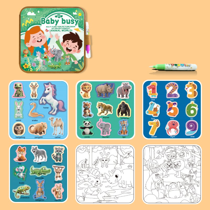 🎨Magic Water Drawing Book – Reusable Mess-Free Colouring Fun