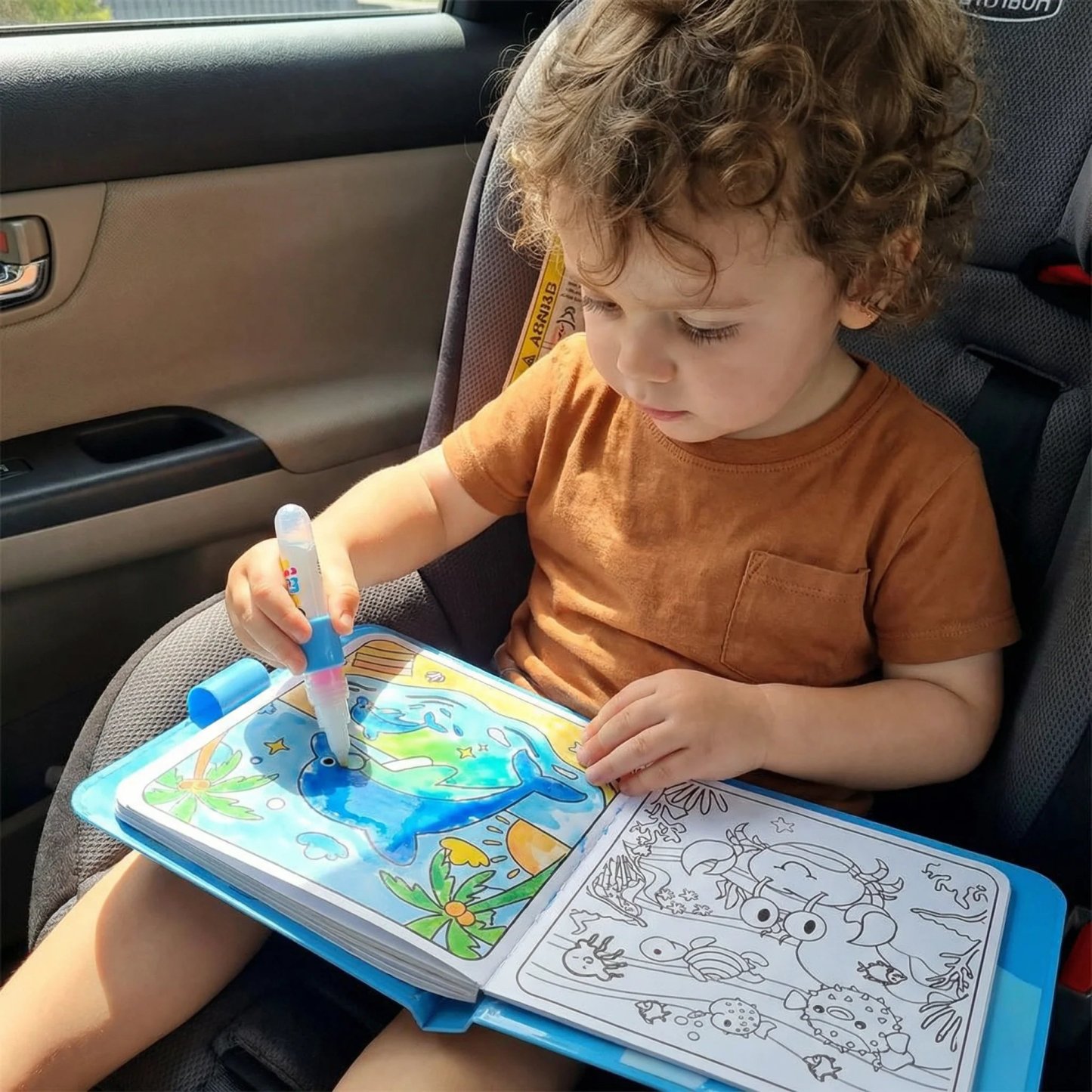 🎨Magic Water Drawing Book – Reusable Mess-Free Colouring Fun