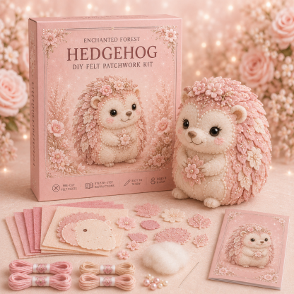 🌸 Enchanted Forest Friends DIY Felt Kit – Sweet, Soft & Handmade by You