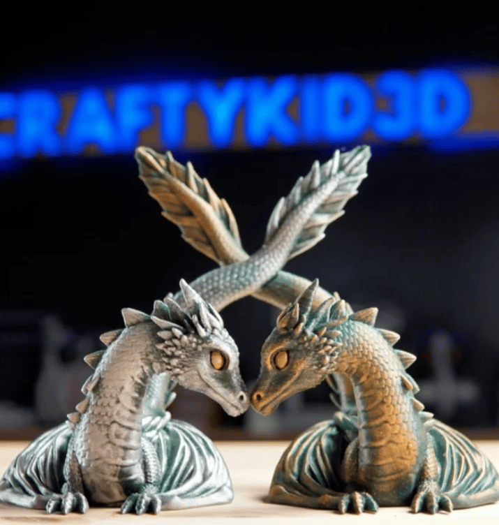 💥LAST DAY 50% OFF- 🔥Twin Flame Dragon Book Display|💪Holds Up to 64mm Thick Book