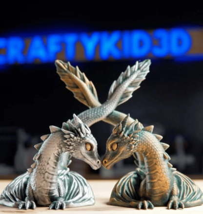 💥LAST DAY 50% OFF- 🔥Twin Flame Dragon Book Display|💪Holds Up to 64mm Thick Book