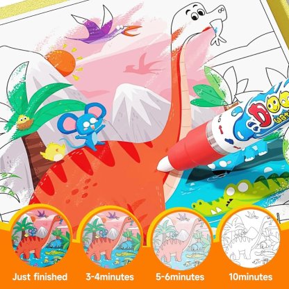 🎨Magic Water Drawing Book – Reusable Mess-Free Colouring Fun