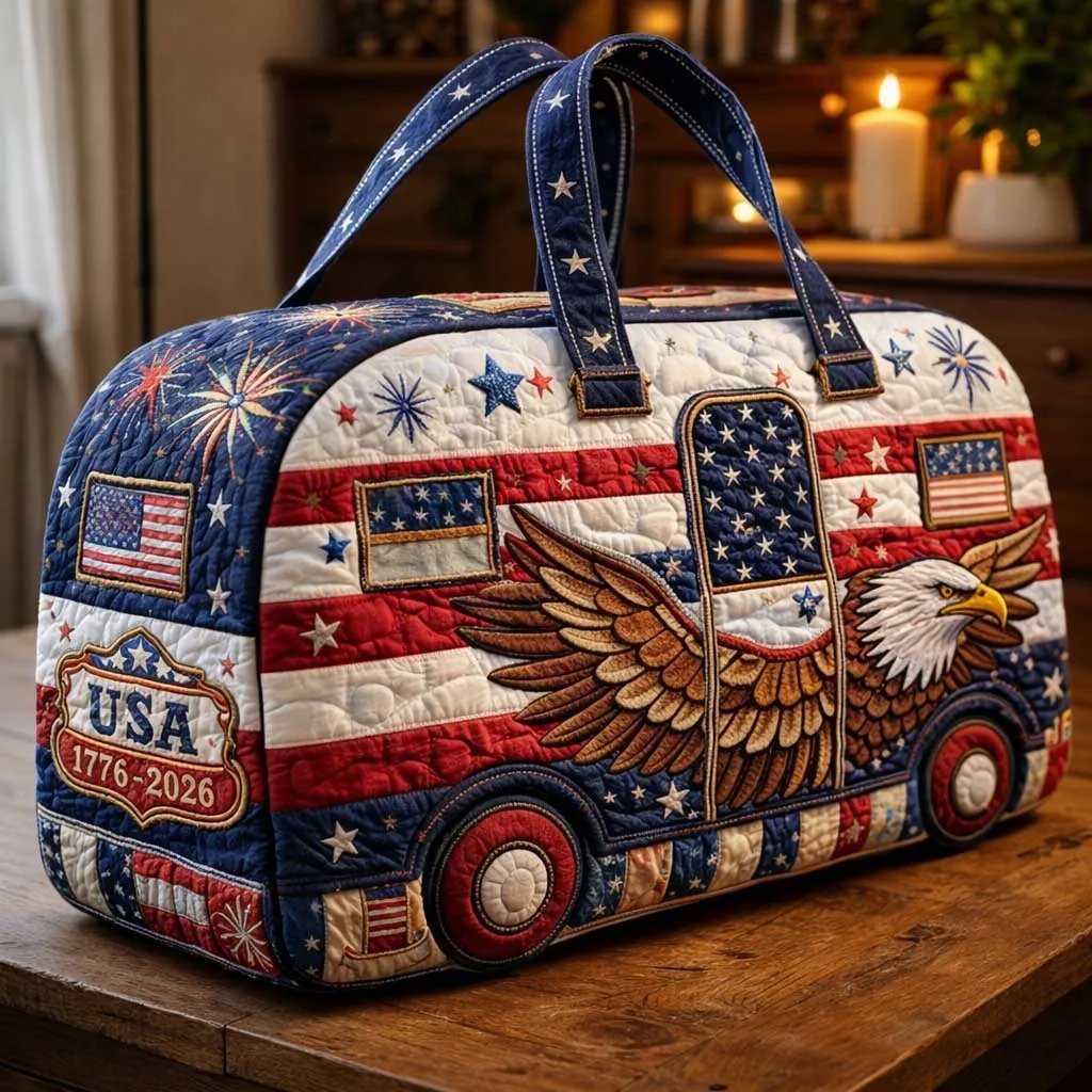 🔥LAST DAY 50% OFF - 🇺🇸✨🇺🇸 American 250th Anniversary Quilted Travel Duffle Bag