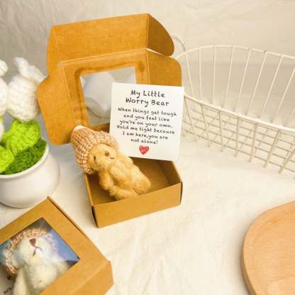 🎁Handmade Mini Plush Teddy Bear in Box
