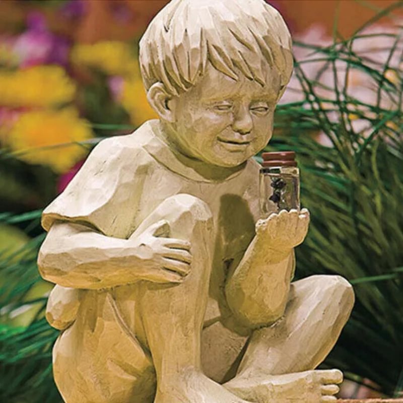💥LAST DAY SALE 49% OFF - Solar Garden Statues -Boy& Girl(BUY 2 FREE SHIPPING)