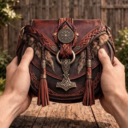 ⚔️ 👜Nathan's Viking Bags - 💕Perfect for men and women who love travel and adventure (✨Crossbody Strap Included)