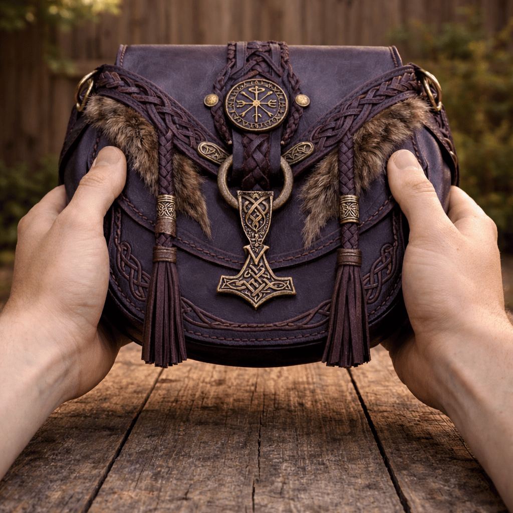 ⚔️ 👜Nathan's Viking Bags - 💕Perfect for men and women who love travel and adventure (✨Crossbody Strap Included)