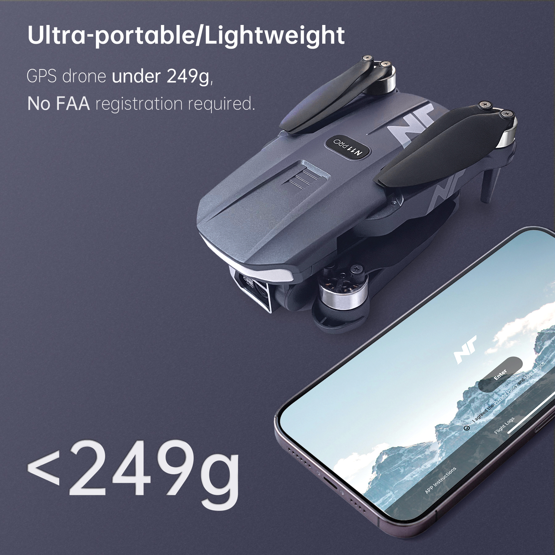 N11 PRO GPS Drone with Camera for Adults 4K UHD, 90 Min Long Flight Ti