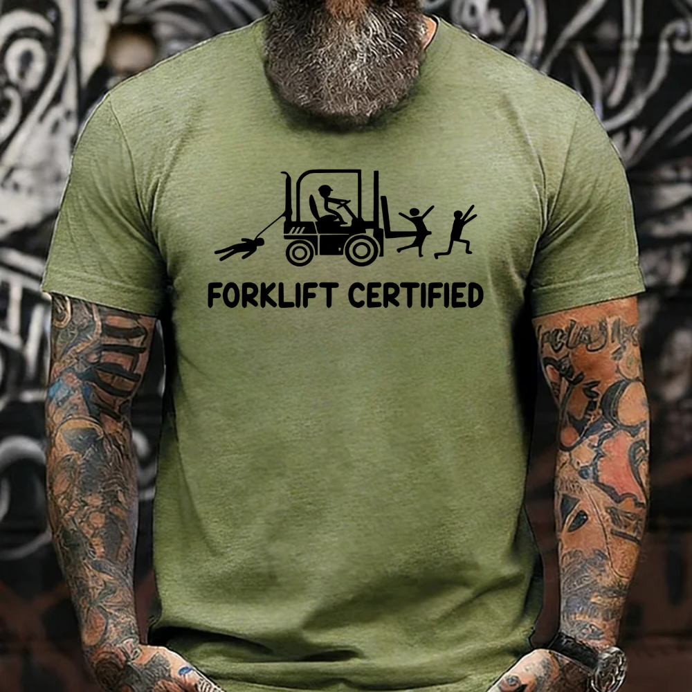 Forklift Certified Funny Warehouse Worker T-Shirt
