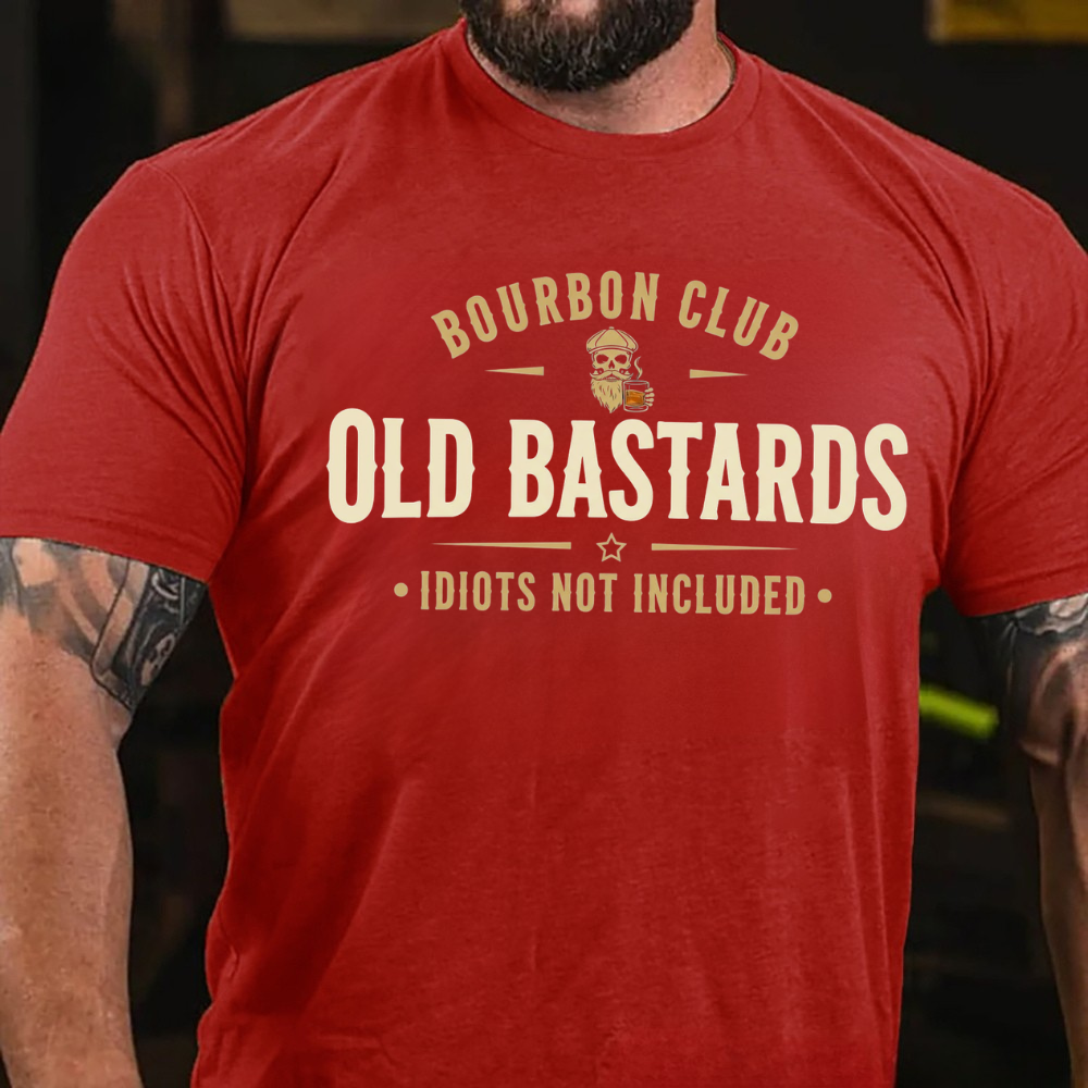 Old Bastards Bourbon Club –Idiots Not Included T-shirts