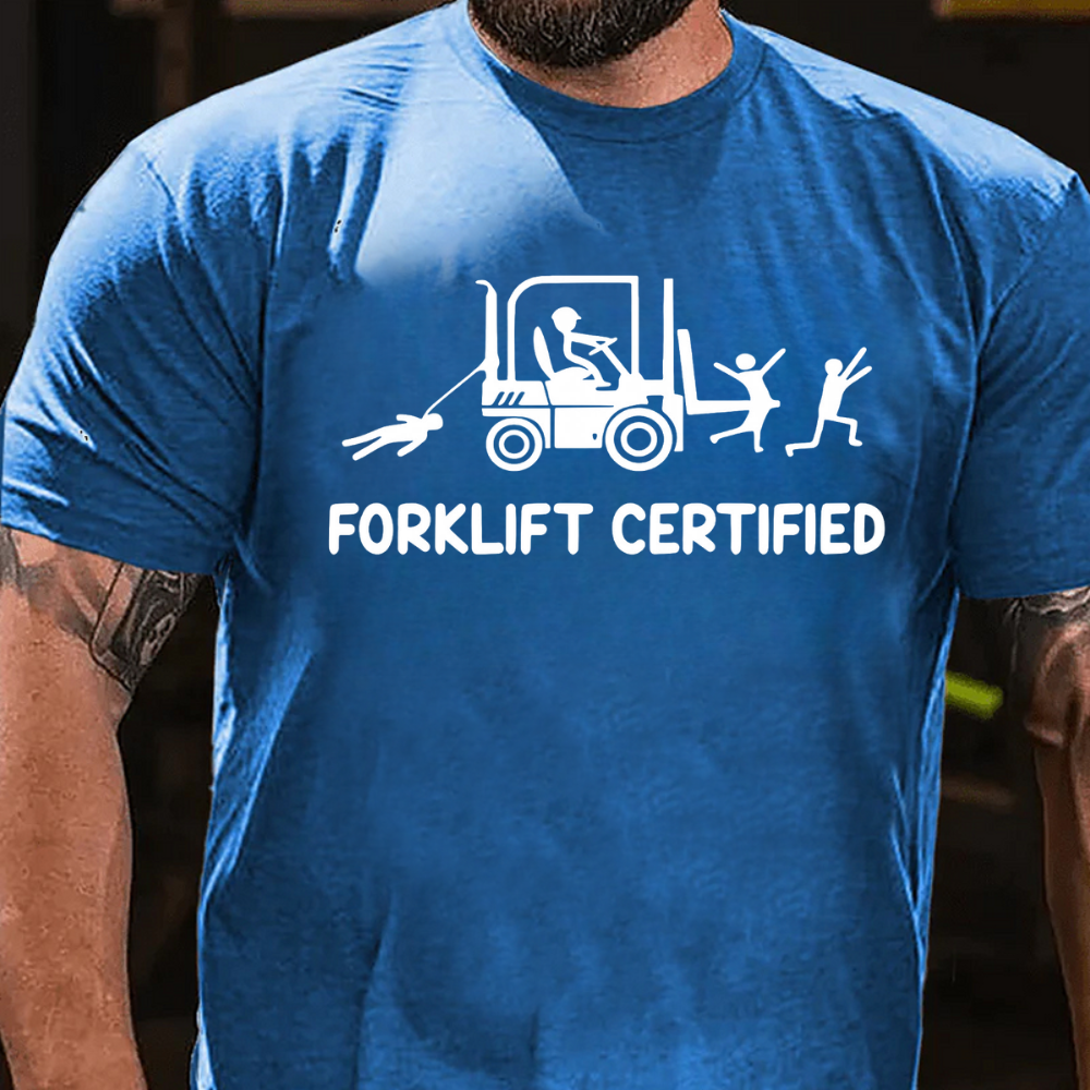 Forklift Certified Funny Warehouse Worker T-Shirt