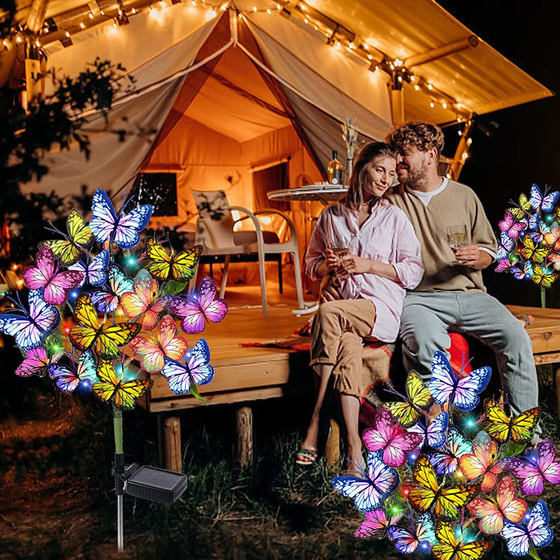 Vivid Solar Butterfly Lights | Enchanted Meadow Collection (Set of 4)